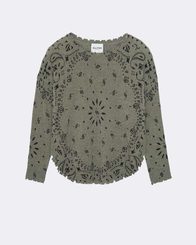 Sweater Mela Bandana Marl Khaki - Image principale
