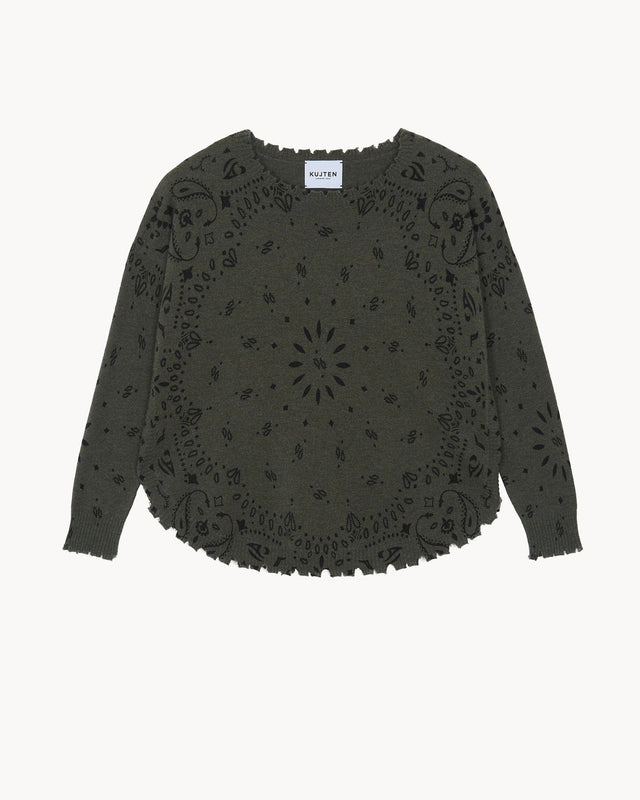 Pull Mela Bandana kaki foncé - Image principale
