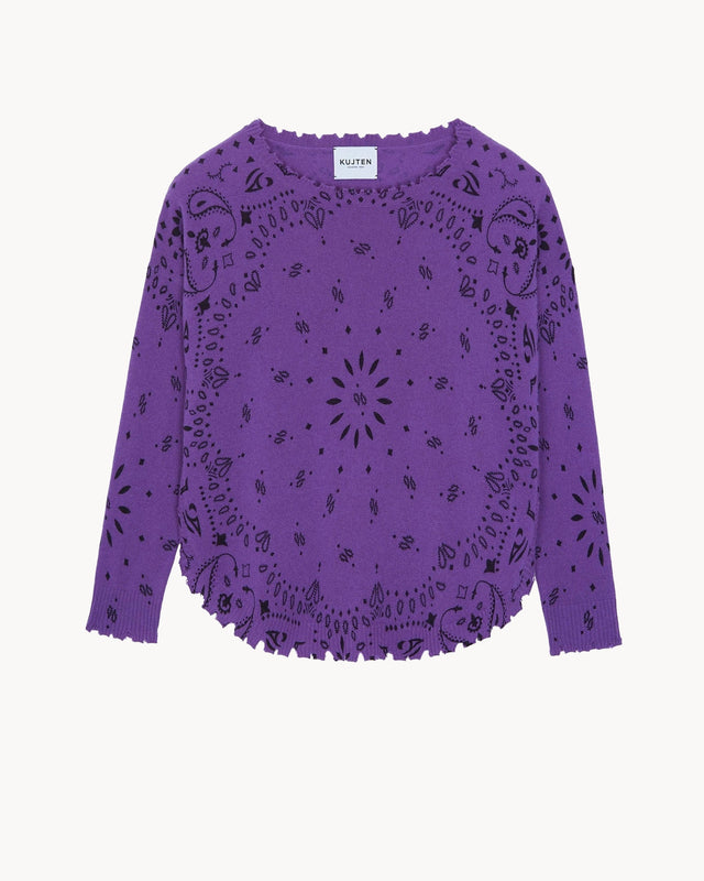Sweater Mela Bandana purple - Image principale