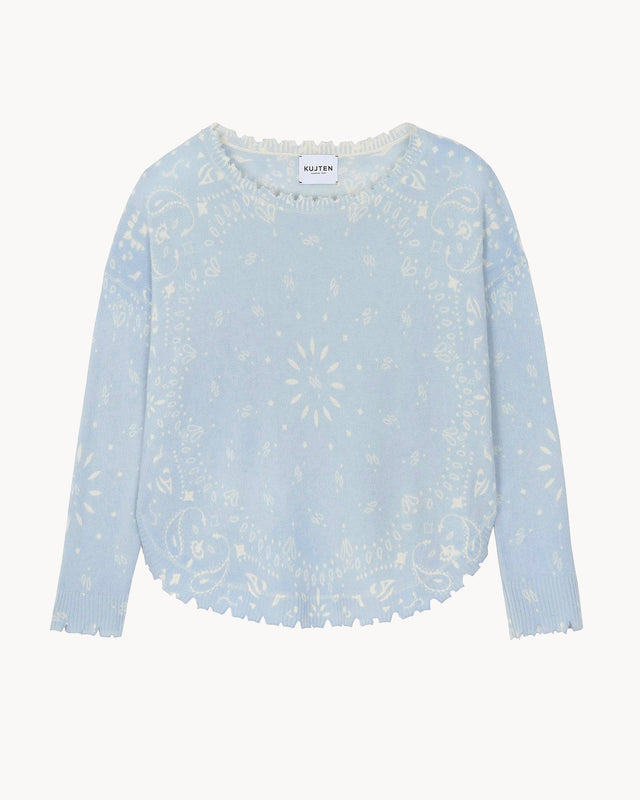 Sweater Mela Bandana light blue jeans - Image principale