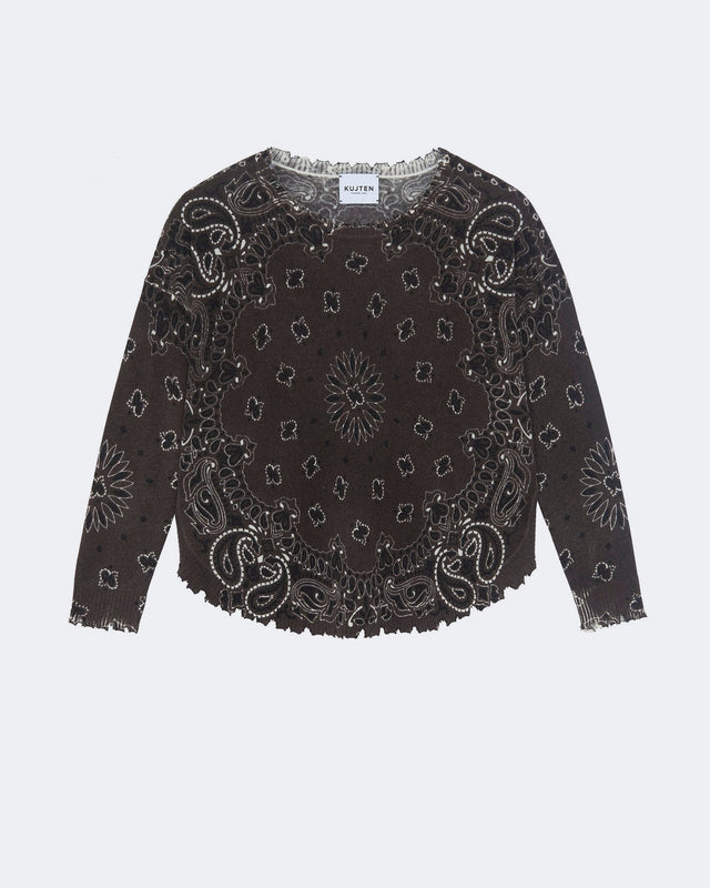Sweater Mela Bandana Brown - Image principale