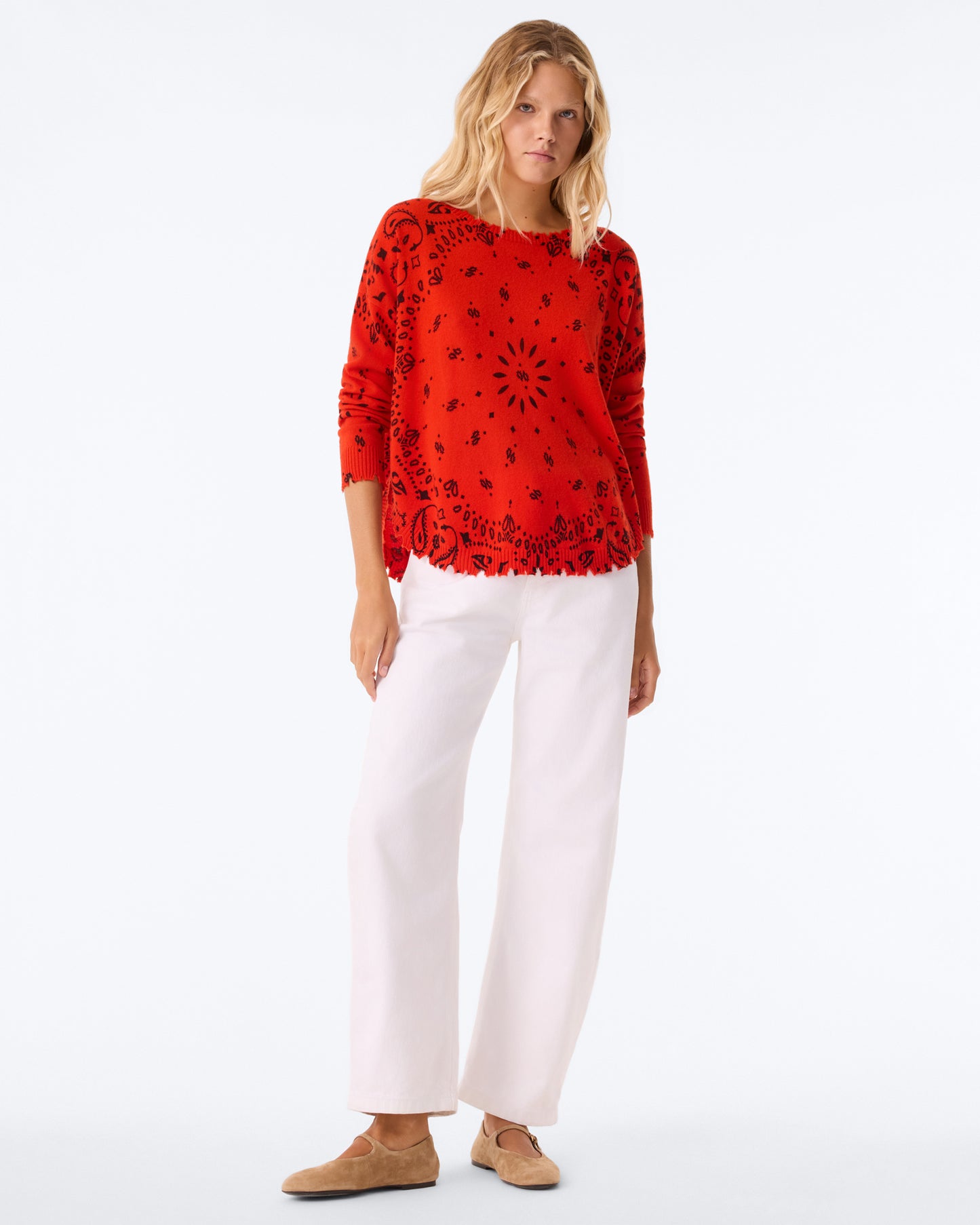 Sweater Mela Bandana blood orange