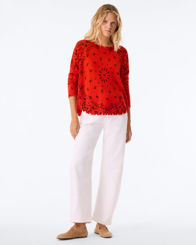 Sweater Mela Bandana blood orange - Image principale