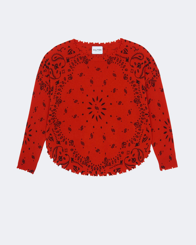 Sweater Mela Bandana blood orange - Image principale