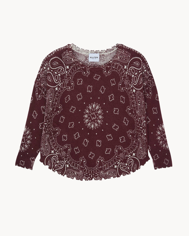 Pull Mela Bandana bordeaux - Image principale