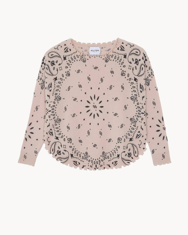 Pull Mela Bandana rose poudre - Image principale