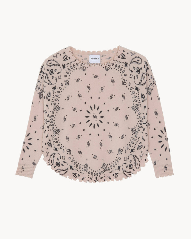 Pull Mela Bandana rose poudre - Image principale