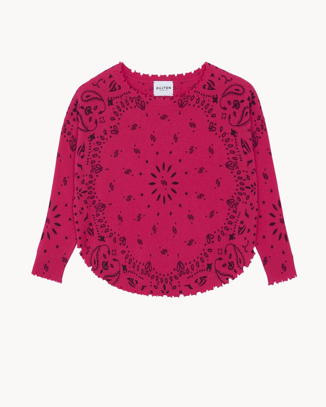 Pull Mela Bandana rose pivoine - Image principale