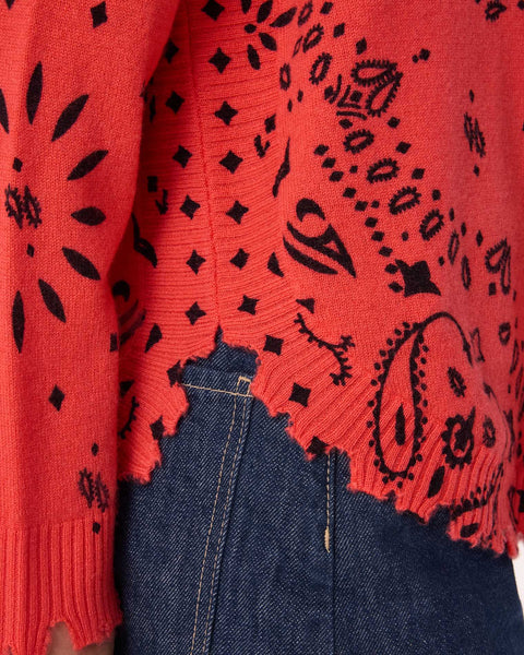 Sweater Mela Bandana pop coral - Image principale