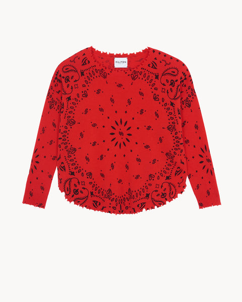 Pull Mela Bandana rouge corail - Image principale