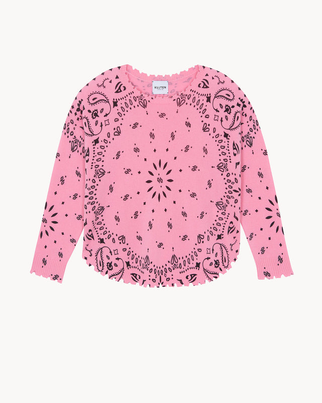 Sweater Mela Bandana bubble pink - Image principale