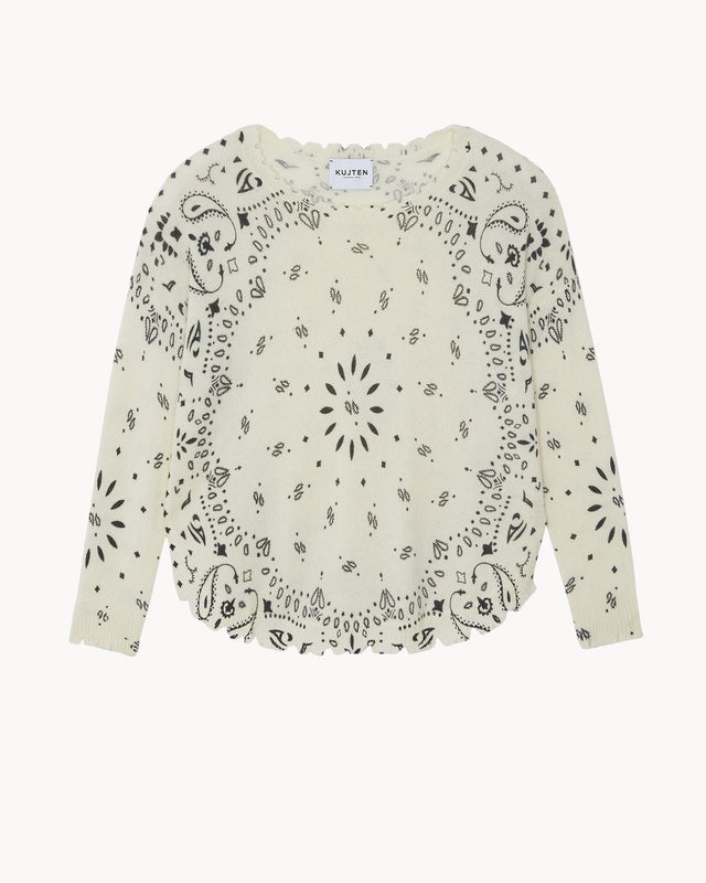 Sweater Mela Bandana white - Image principale