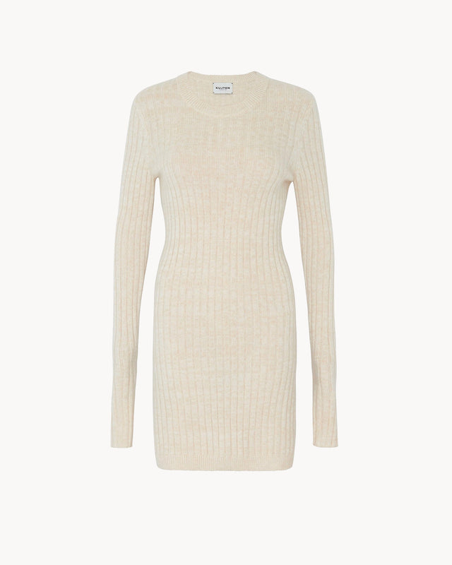 Pull Bibili beige organic mouliné - Image principale