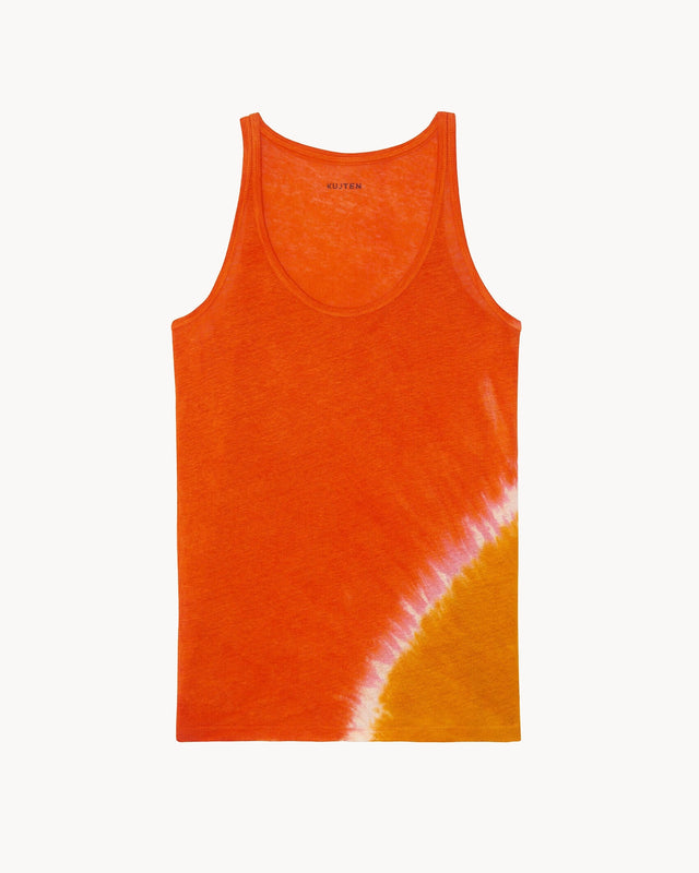 Tank Top Soft Bicolor fluorescent orange - Image principale