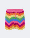 Pantalon en cachemire multicolore pour femme - Kujten packshot