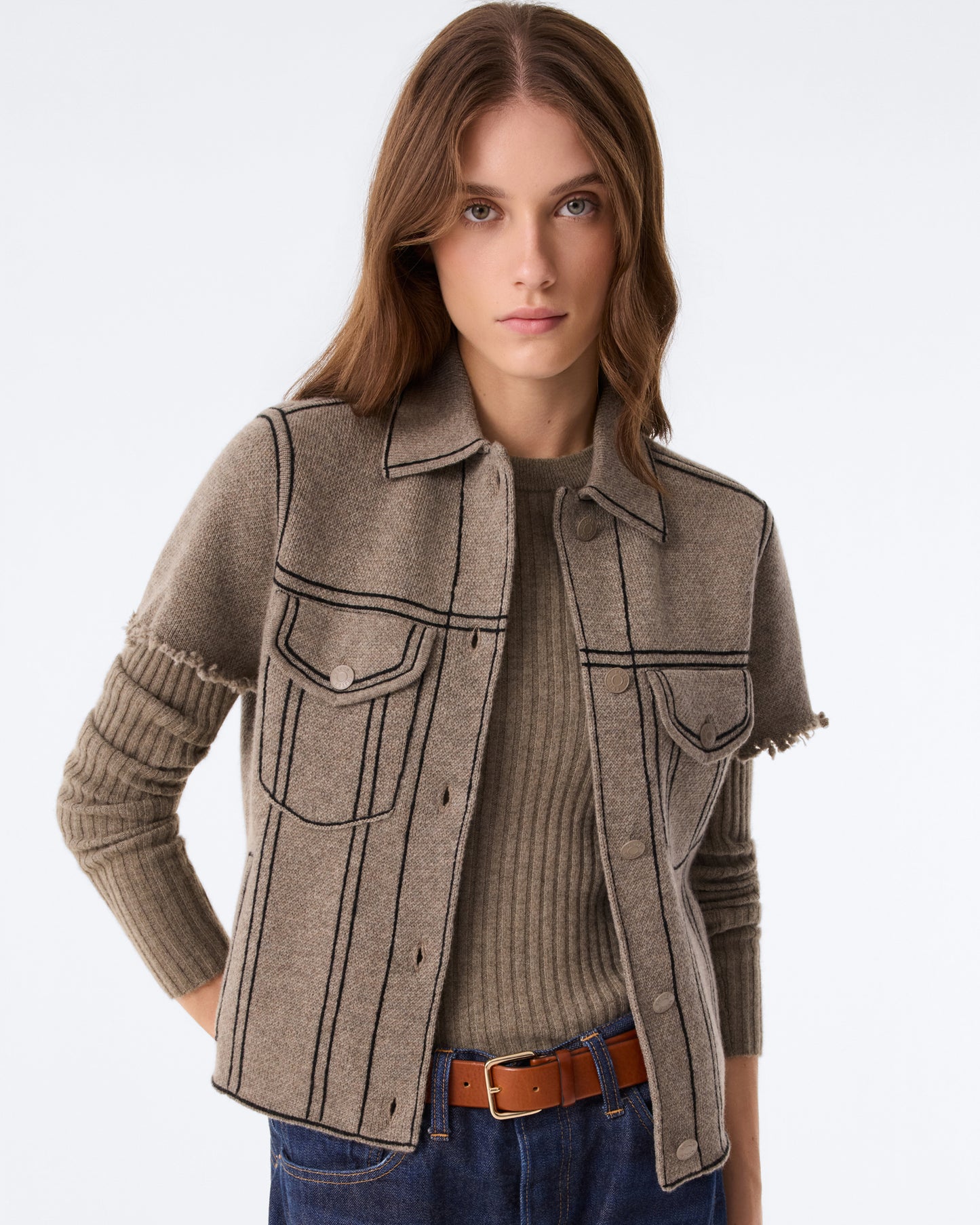 Vest Jessinda Marl Khaki
