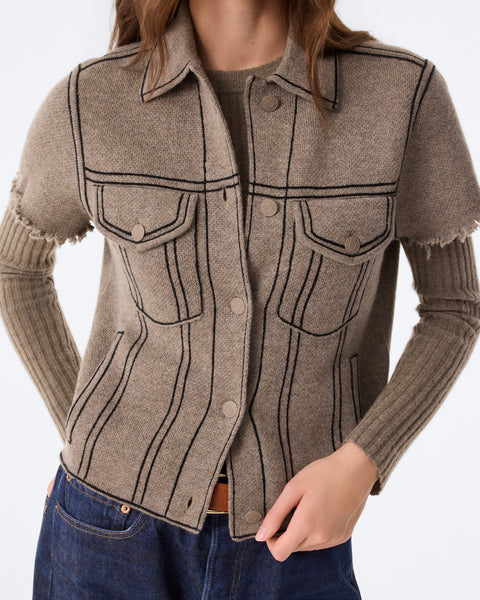 Jacket Jessinda marl khaki - Image 2
