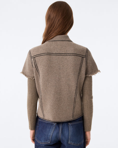 Jacket Jessinda marl khaki - Image 3