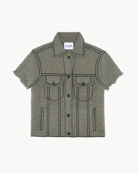 Jacket Jessinda marl khaki - Image 4