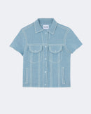 Veste jessinda droit bleu - Kujten packshot