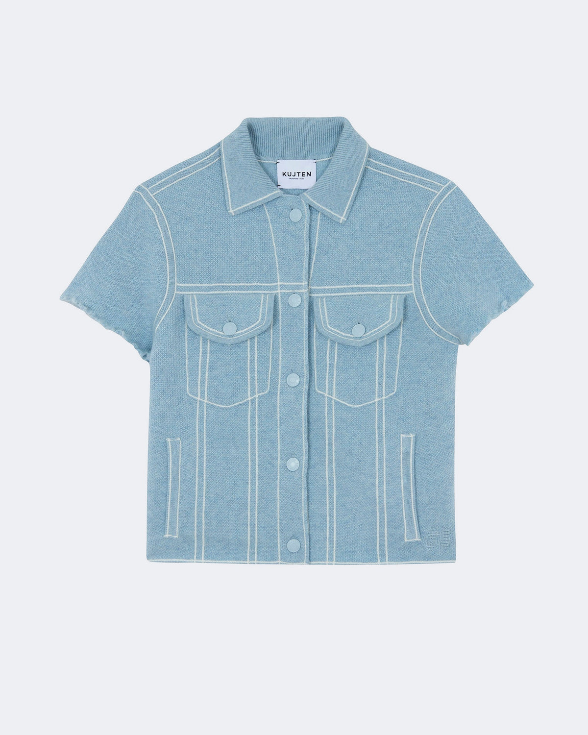 Veste jessinda droit bleu - Kujten packshot