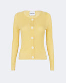 Gilet en cachemire & soie jaune pour femme - Kujten packshot