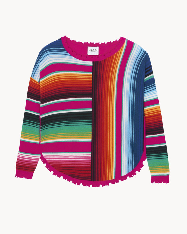 Pull Miguel rose magenta - Image principale