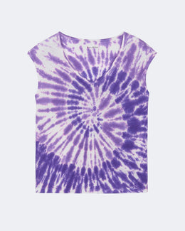 Top en lin violet pour femme - Kujten packshot