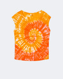 Top en lin orange pour femme - Kujten packshot