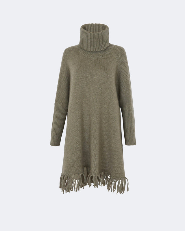 Poncho Cameron marl khaki - Image principale