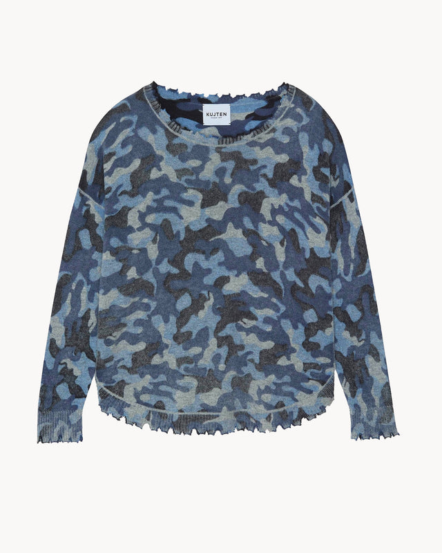 Pull Mela Camou bleu camou - Image principale