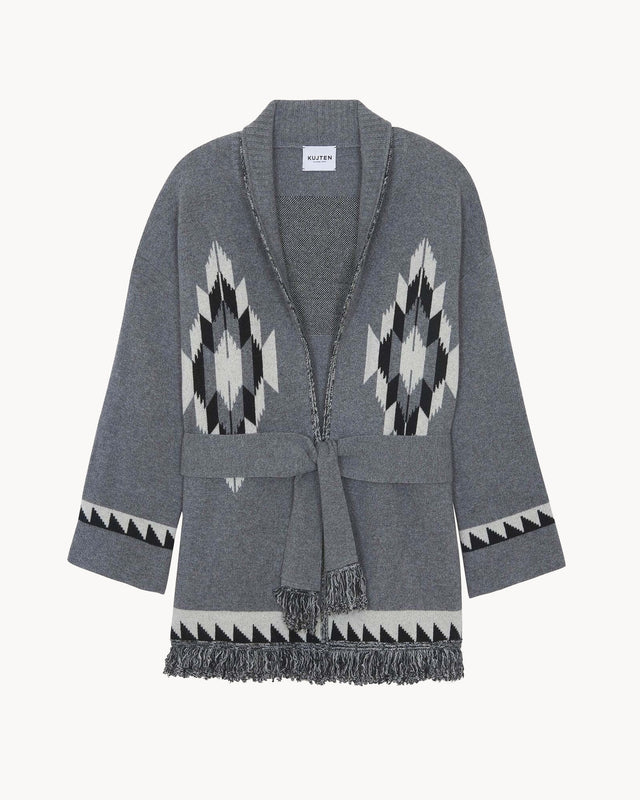 Jacket Micky flannel gray - Image principale
