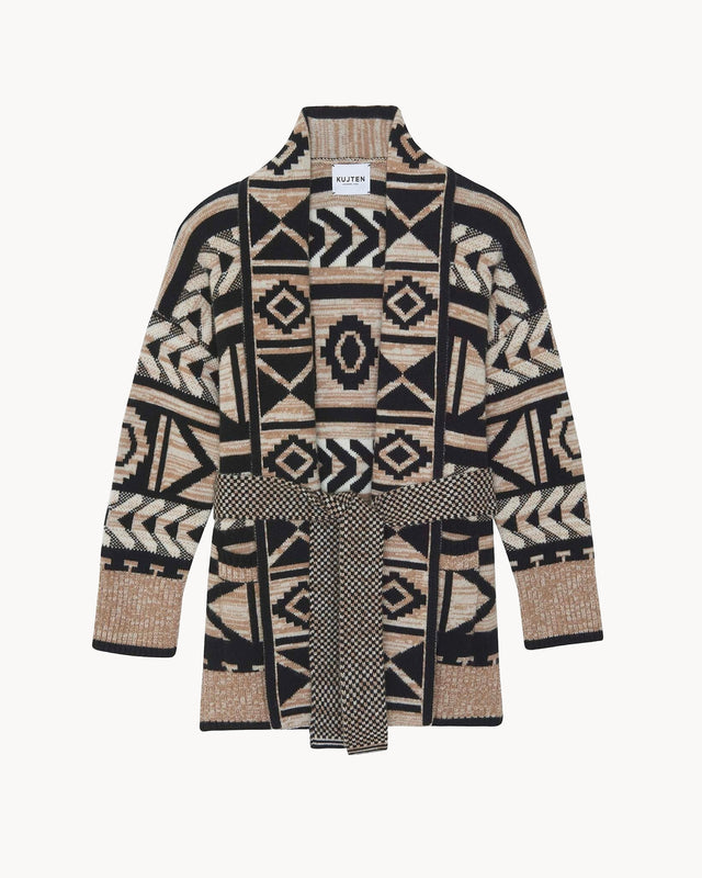 Gilet Lassia marron camelo - Image principale