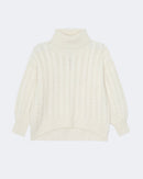 Pull en cachemire blanc pour femme - Kujten packshot