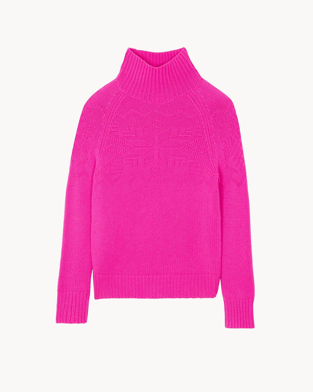 Pull Sybil rose néon - Image principale