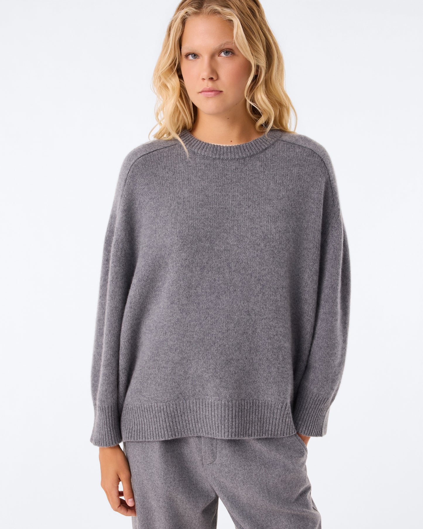 Pull Diane gris flanelle
