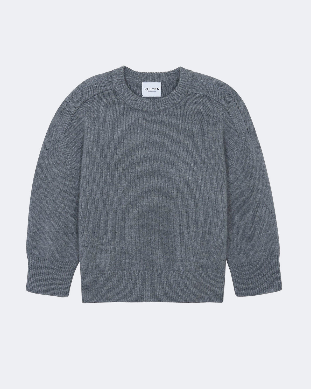 Pull en cachemire gris pour femme - Kujten packshot
