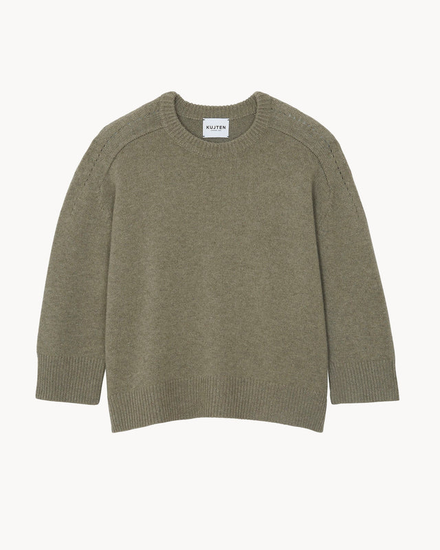 Sweater Gs Diane marl khaki - Image principale
