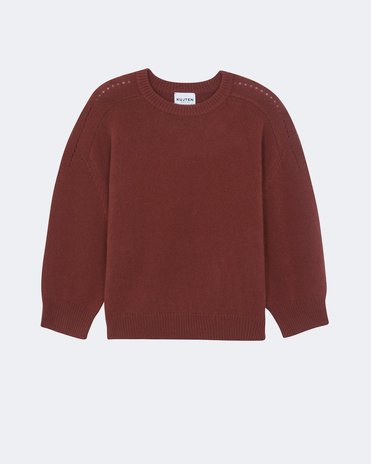 Pull diane oversize bordeaux marron - Kujten packshot