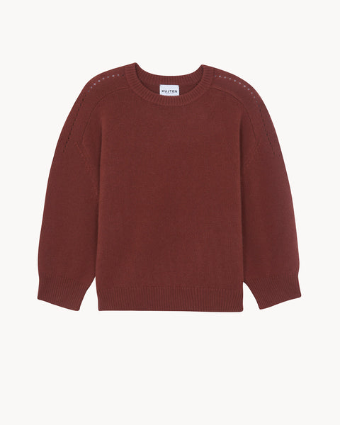 Sweater Gs Diane earth burgundy - Image principale