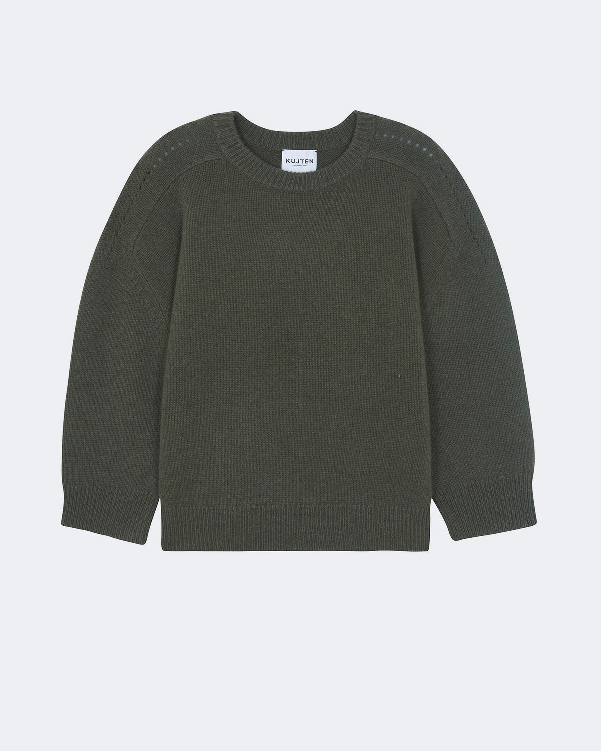 Pull en cachemire kaki pour femme - Kujten packshot