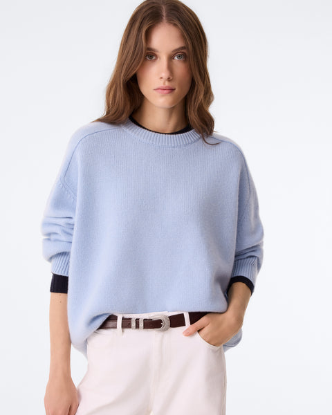 Pull Diane celest mouliné - Image 3