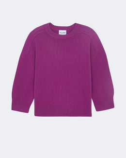 Pull en cachemire violet pour femme - Kujten packshot