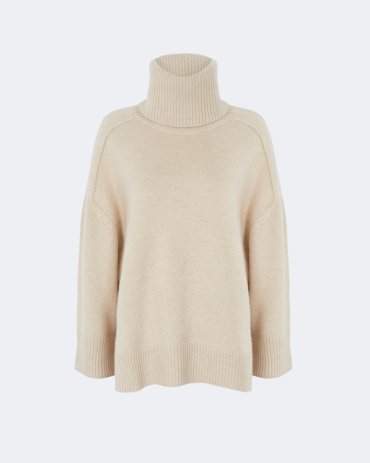 Pull en cachemire beige pour femme - Kujten packshot