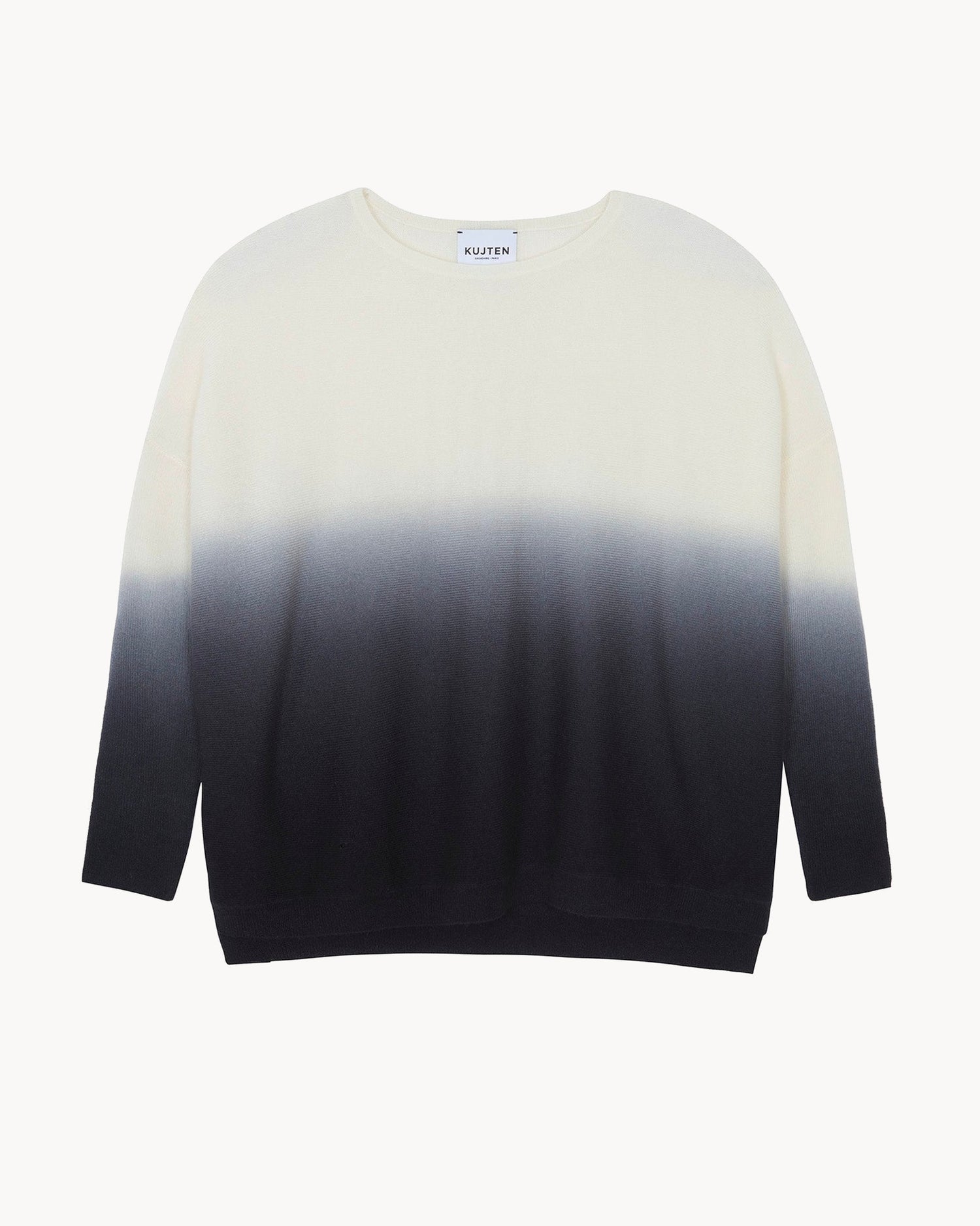 Pull en cachemire noir pour femme - Kujten packshot