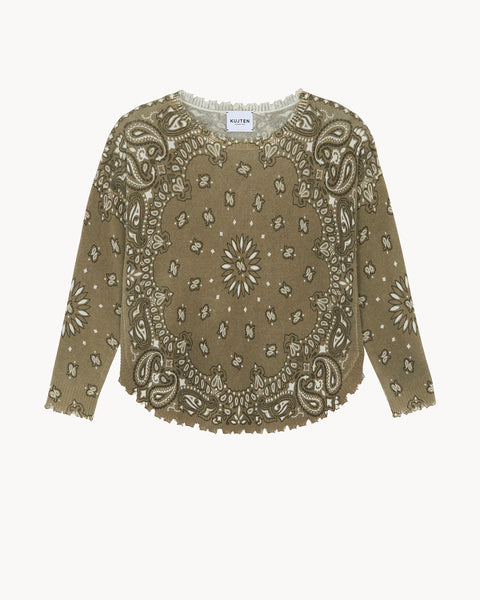 Pull Mela Bandana Bico kaki chiné - Image principale