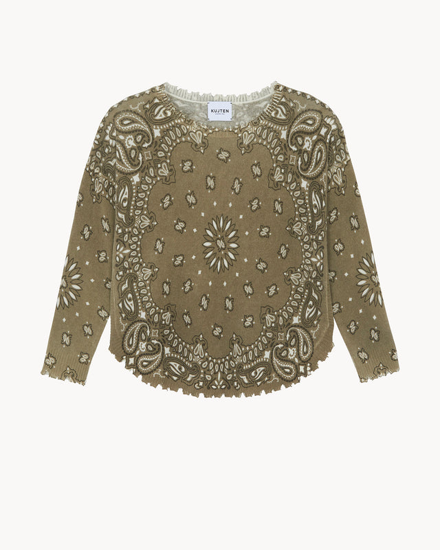Sweater Mela Bandana Bico marl khaki - Image principale
