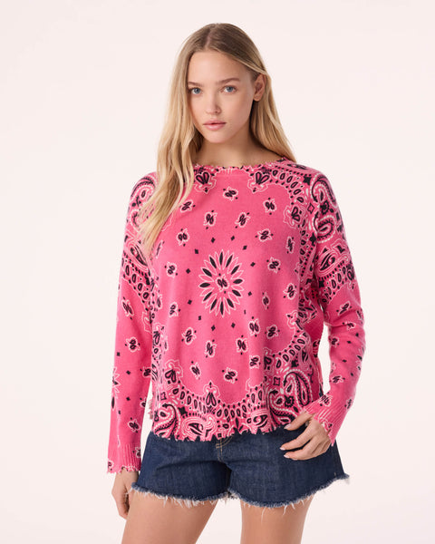 Sweater Mela Bandana Bico fluo pink - Image principale