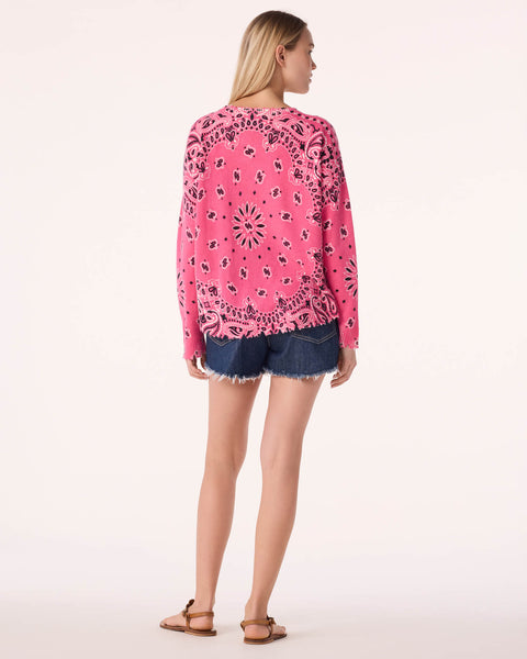 Sweater Mela Bandana Bico fluo pink - Image principale