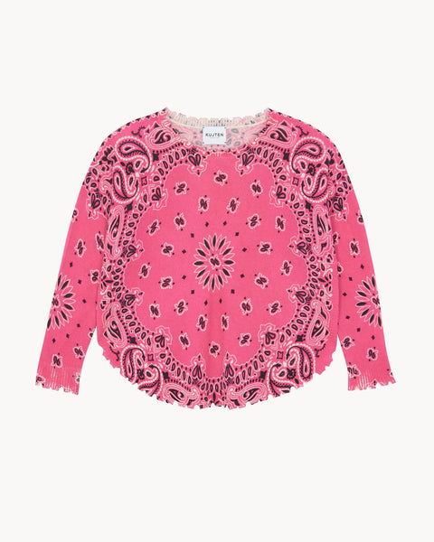 Sweater Mela Bandana Bico fluo pink - Image principale